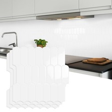 10-Sheet Upgraded Thicker Peel and Stick Kitchen Backsplash Tiles,Waterproof ...
