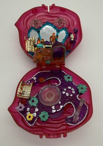 Polly Pocket Sweet Roses Compact 1996 vintage con figurina mancante superiore - Foto 5 di 6