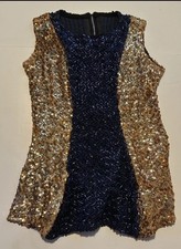 Vintage Ostwald Taffy  s Showstopper Sequin Majorette Dance Uniform Dress Medium