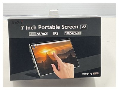 52Pi 7'' Portable Touch Screen Monitor V2 1024x600 IPS 500 cd/m2 Display New