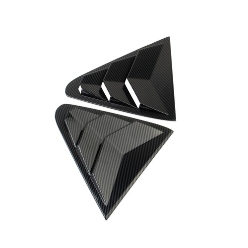 Carbon Style Body Side Window Louvers Air Vent Cover Trim For Subaru Crosstrek - Picture 2 of 4