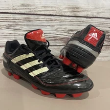 Men’s Size 11 Adidas Traxion TRX Soccer Cleats Black Red Vintage 2010 FAST SHIP