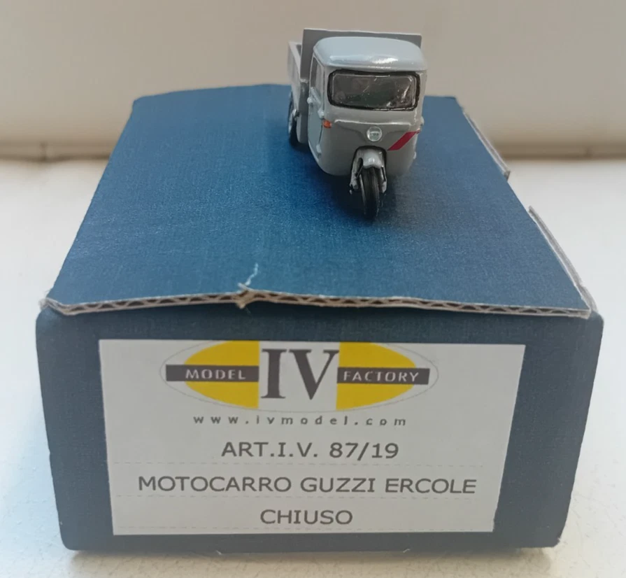 1/87 IV-MODEL Motocarro Guzzi Ercole Chiuso 87/19 resina IV MODEL FACTORY - Immagine 2 di 4