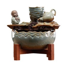 Indoor Wasserfall Fengshui Desktop Tischbrunnen für Home Deck Bauernhaus