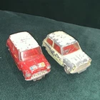 2x vintage Corgi Toys BMC Mini Cooper S & MORRIS MINI COOPER Cars Spares/Repairs