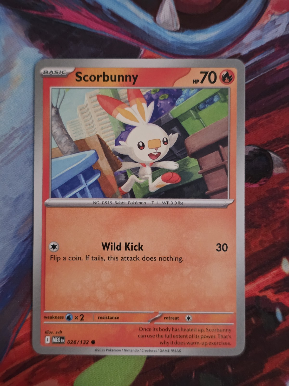 Scorbunny 026/132 ME01 Mega Evolution Common Pokemon Card