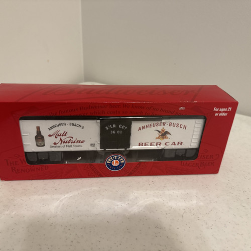 Lionel Anheuser Busch Malt Tonics Reefer 1928210 New Box O-scale Beer Car - Picture 1 of 5