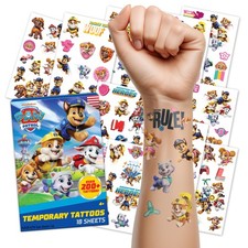Paw Patrol 200 Count Temporary Tattoos for Kids  Paw Patrol Variety Pack Tem...