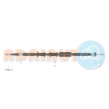 Adriauto Handbremsseil hinten links 25029090