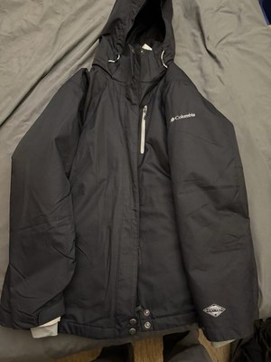 Columbia Jacket Men s XL Black Waterproof Hooded Interchange Omni-Tech Winter