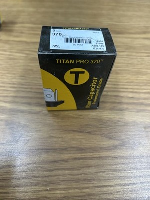 Packard Titan PRO TOC5 Motor Run Capacitor 5 MFD 370 Volt Oval