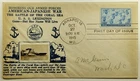 1945 FDC WWII American - Japanese War The Battle of the Coral Sea USS Lexington