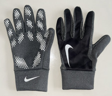 NIKE Hyperwarm Field Player Gloves - SilIcon Grip Patterns on Fingers - Size S