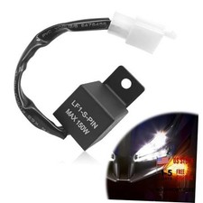    Pleoos 12V 2-Pin Electronic LED Flasher Relay, Turn Signal Flasher Relay-1Pcs