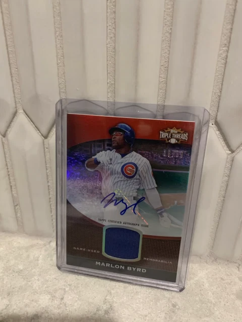 2011 Topps Triple Threads Relic Marlon Byrd Auto Patch /99 Chicago Cubs