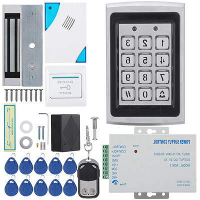 Electric Magnetic Door Lock Access Control Card Password Door Security System