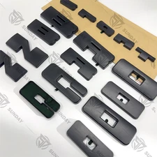 For Bronco Sport Grille Letters & Rear Tailgate Emblem Overlays Fender Badges