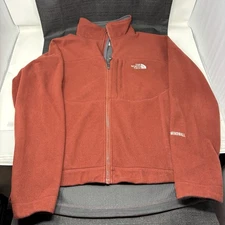 The North Face Jacket Men's M Burgundy Apex Bionic Full Zip Windwall Rain Fleece