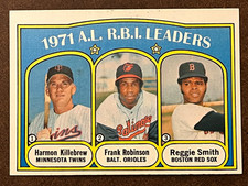 1972 Topps Baseball - #88 AL RBI Leaders (Killebrew/Robinson/Smith) NM
