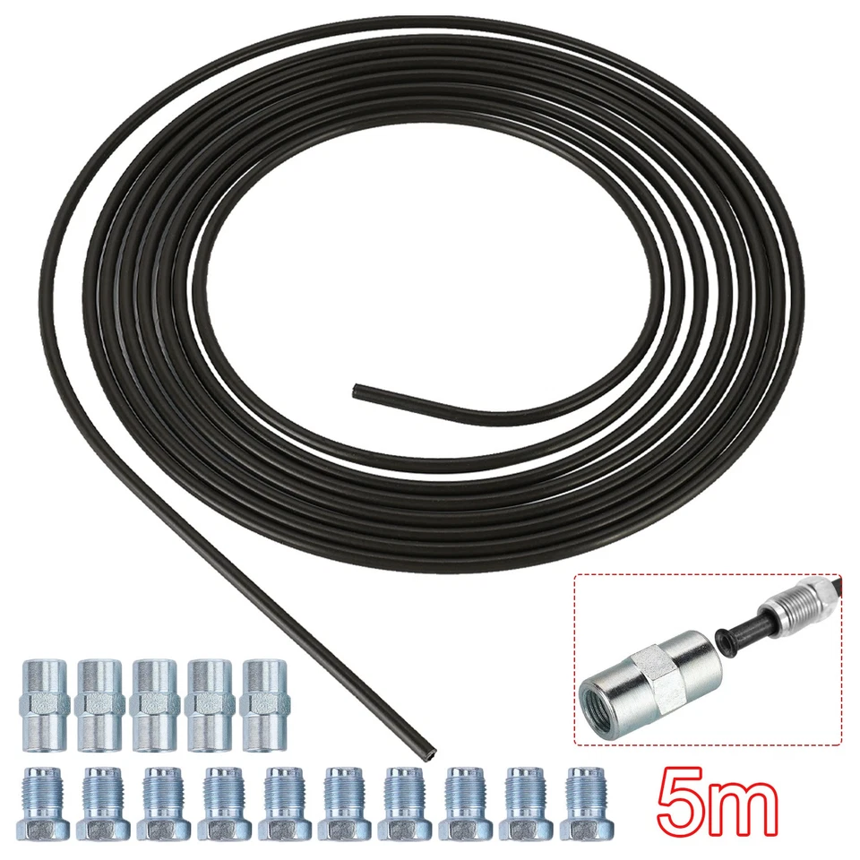10M Bremsleitung Bremsrohr Stahl Ø 4,75mm + 20 Verschraubungen + 10 Verbinder - Bild 2 von 4