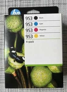 HP 953 Pack de 4 Cartouches d'Encre Noir/Cyan/Magenta/Jaune