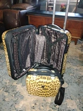 HEYS LEOPARD PRINT LUGGAGE PO - BUY 2 PIECE SET (21” & 26") OR PICK 21” OR 26"