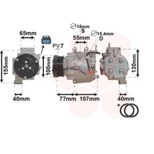 Kompressor Klimaanlage für Honda CR-V III 2.0i-VTEC 4WD