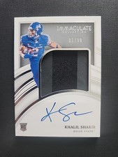 Khalil Shakir 2022 Immaculate Collegiate RPA Rookie Patch Auto (RC) /99 !!! #84