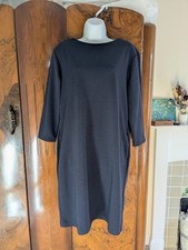 Uniqlo Dark Navy Long Sleeved Dress With Pockets Size L