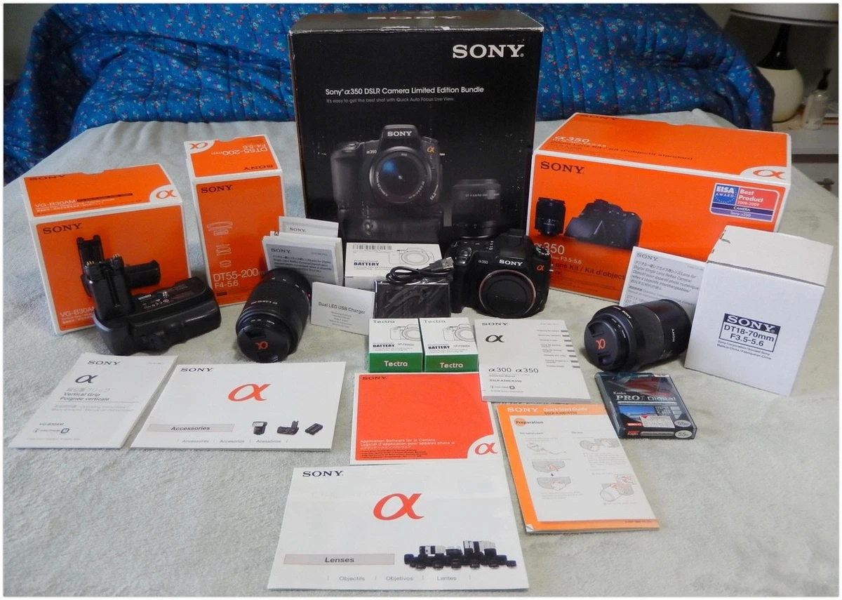 SONY α350 フルセット Preços baixos em Câmera Sony A350 | eBay