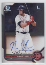 2022 Bowman Chrome Prospect Auto Niko Kavadas #CPA-NK Auto 0f5t