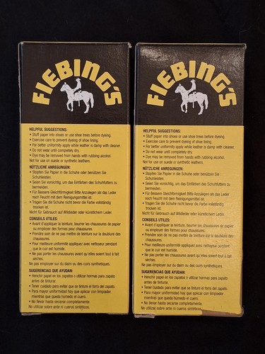 (2) Fiebing's Leather Dye 4 Oz. #121 Medium Brown NEW - Picture 2 of 4
