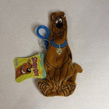 Vintage Scooby Doo Plush Keychain Clip On with Zipper Coin Pouch HTF Full Body