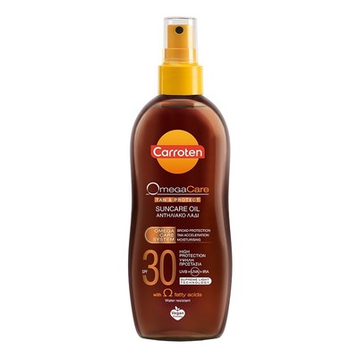 Carroten Waterproof Sunscreen Body Oil Omega Care Tan & Protect Oil 30LSF 150ml