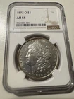 Morgan Silver Dollar NGC AU55 1892 O Circulated
