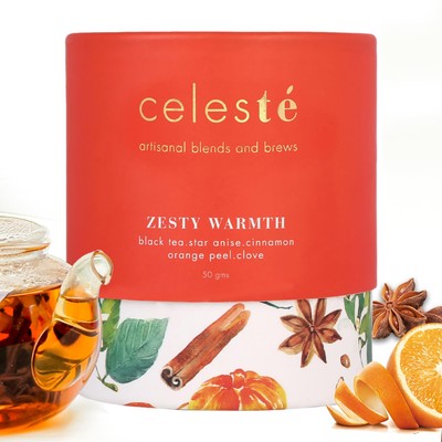 Zesty Warmth, Orange Spice Tea | Premium Blend of Cinnamon, Clove, Star Anise...