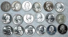 18 Silver Washington Quarters and a 1927-S Standing Liberty Quarter