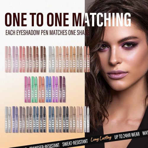 Eyeshadow Stick, 6 PCS Waterproof Multi-Color Eyeshadow Pen Set, Creamy Long-Las - Picture 8 of 11