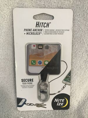 Nite Ize Hitch Phone Anchor + Microlock - Stainless Microlock S-Biner Secure NEW