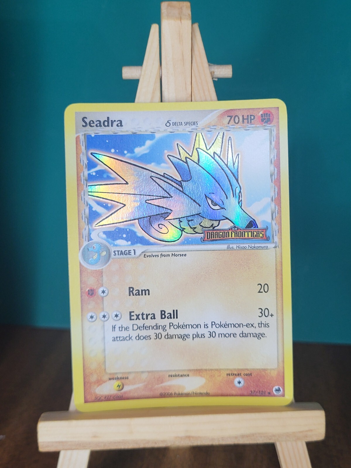 Seadra 37/101 Reverse Holo from Pokemon EX Dragon Frontiers NM/LP