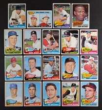 1965 Topps Baseball Starter Set 19 Cards Billy Williams