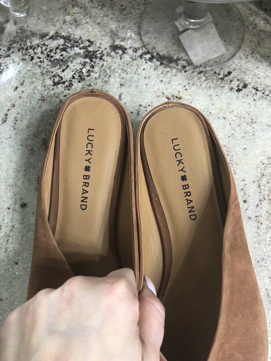 Lucky Brand Womens Barbora Slides by Lucky Brand Brown Size M