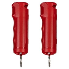2 Police Magnum pepper spray .50oz red flip top keychain self defense protection