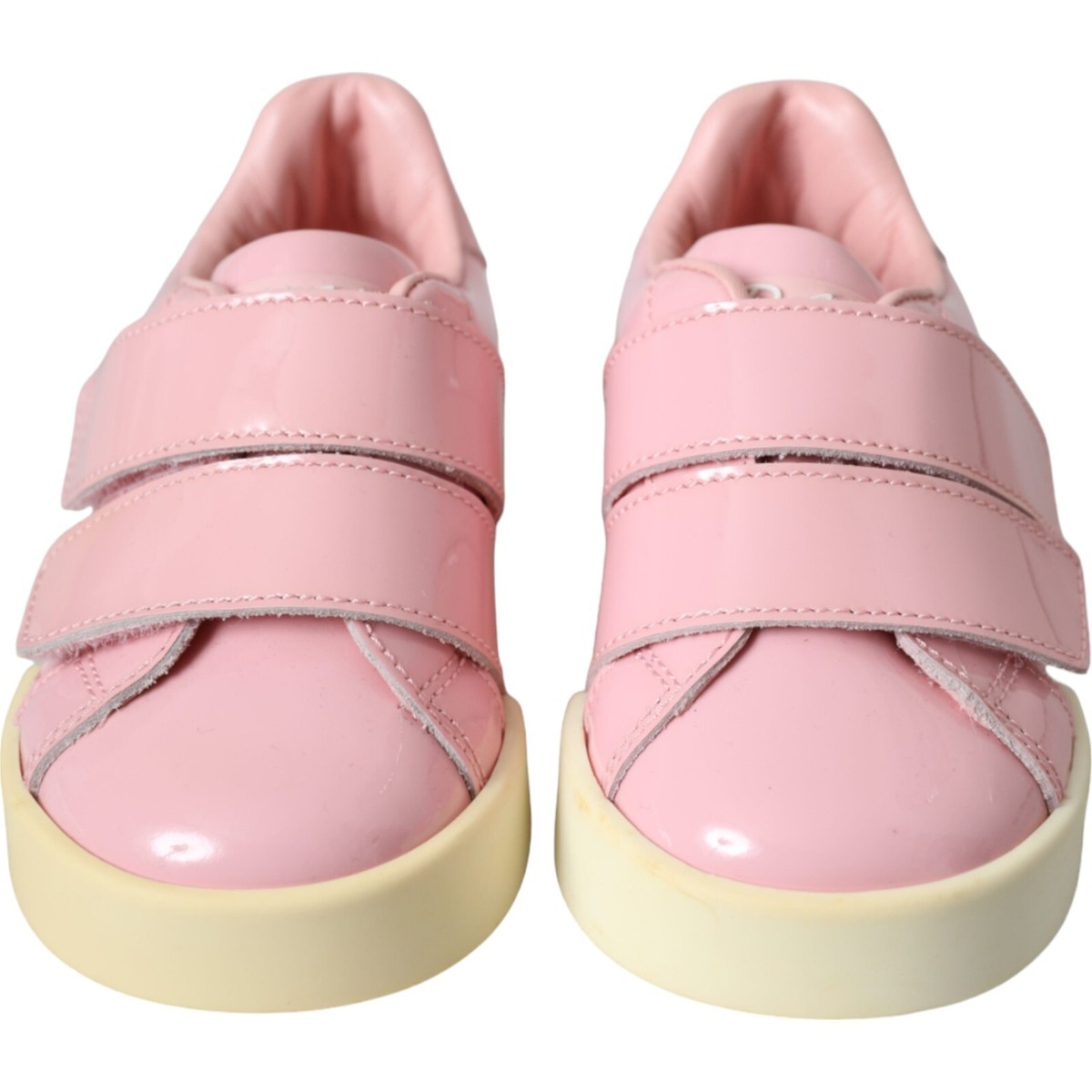 DOLCE & GABBANA Kids Shoes Pink DG Logo Low Top Sneakers EU19 