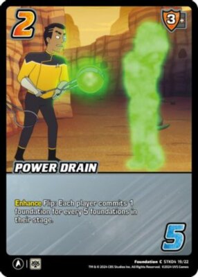 4X-Power Drain - STK04 19/22 - C-CH06:  Star Trek Lower Decks-Universus
