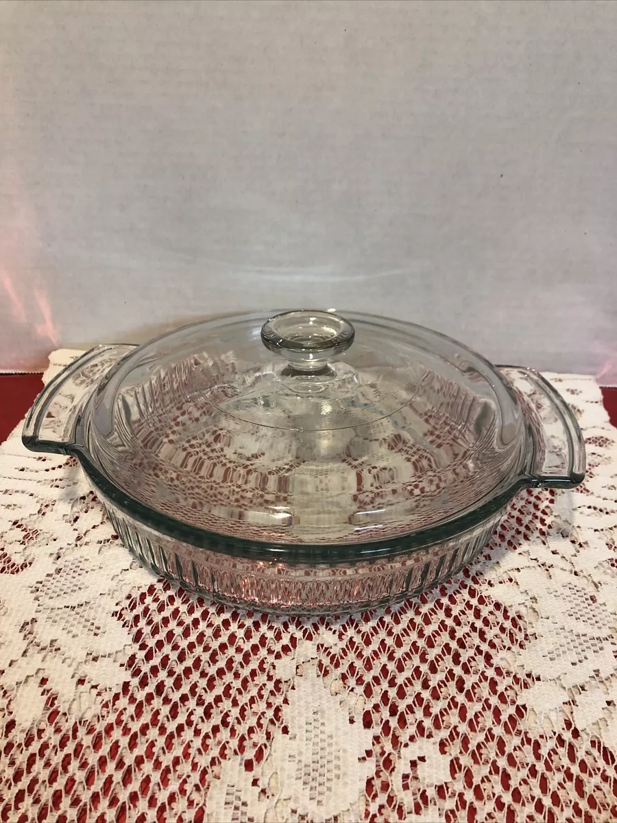 Anchor Hocking Covered Casserole Dish 1430 Holds 1Qt Or 1 L