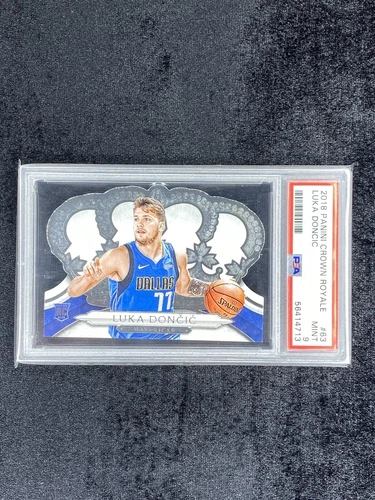 2018-2019 Panini Crown Royale #63 Luka Doncic PSA 9 Rookie RC Die Cut