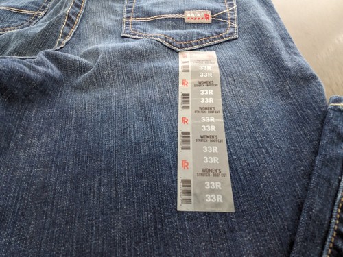 New w/ Tag's Ariat Women's FR Cat 2 Work Jeans Mid-Rise Boot Cut Stretch 33R - Picture 6 of 6