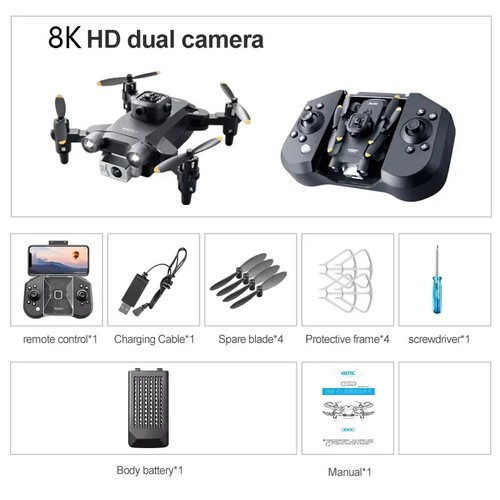 Drone 5G 8K HD Dual Camera GPS FPV Drones Profesional 5 Sided Obstacle Avoidance - Picture 18 of 18