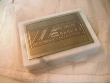 Mesirow Financial "50 Years" Marble Paperweight - 1987